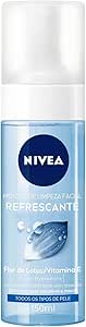NIVEA Mousse de Limpeza Facial Refrescante 150ml, Limpa Profundamente, Remove Impurezas, Pele Macia, Uso Diário