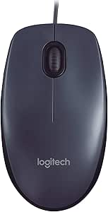 mouse-com-fio-usb-logitech-m90-cinza - Imagem