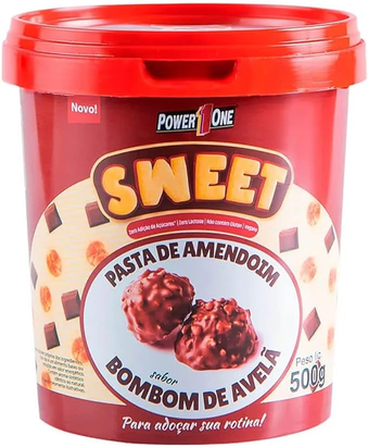 pasta-de-amendoim-sweet-500g-bombom-de-avela-power-one - Imagem