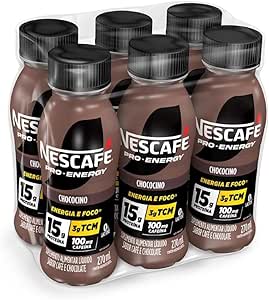 Imagem do produto Suplemento Alimentar UHT Nescafé Pro-Energy Chococino 15g proteína 270ml - Pack com 6 unidades na loja Amazon