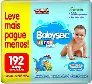 lenco-umedecido-babysec-pacote-economico-192-folhas - Imagem