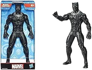 boneco-marvel-olympus-pantera-negra-e5581-hasbro-preto-e-prata - Imagem