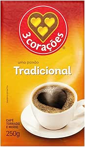 3 Corações Café Torrado E Moído Tradicional À Vácuo 250G