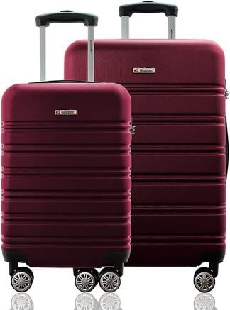kit-conjunto-2-malas-de-viagem-rigida-expansiva-bordo-10kg-e-media-despachada-23kg-rodas-duplas-360o-cadeado-tsa-gladiador-a3pm-cereja - Imagem