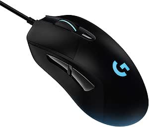 Imagem do produto Mouse Gamer Rgb Logitech G403 Hero Com Tecnologia Lightsync, 6 Botões Programáveis, Ajuste De Peso E Sensor Hero 25k na loja Amazon