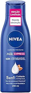 nivea-locao-deo-hidratante-milk-express-pele-seca-a-extrasseca-200ml - Imagem
