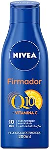 Nivea Loção Hidratante Firmador Q10 + Vitamina C 200ml, Hidratação Intensa 48h, Pele Firme E Elasticidade, Corporal, Pele Seca E Extrasseca
