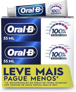 Oral-B Pasta de Dente 100%, 70 g, 3 Uds