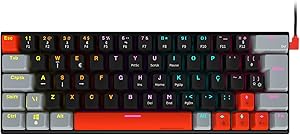 Teclado Gamer Mecanico Pcyes Kuromori 60% - Switch Blue - Led Rainbow - Ptkm60bl