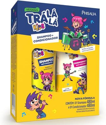 kit-shampoo-sem-embaraco-personagem-tra-la-la-kids-amarelo - Imagem