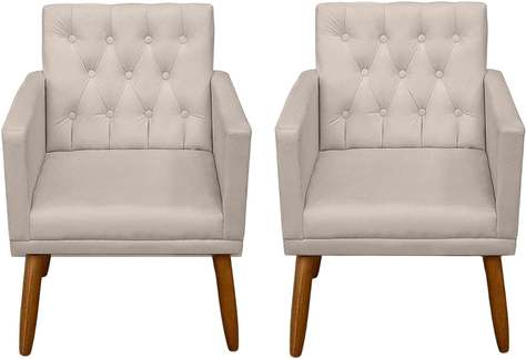 jogo-2-poltronas-confortavel-para-sala-pequena-moblan-decor-preto - Imagem