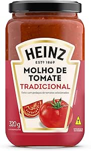 Heinz Molho De Tomate Rústico Tradicional Em Vidro, 320g