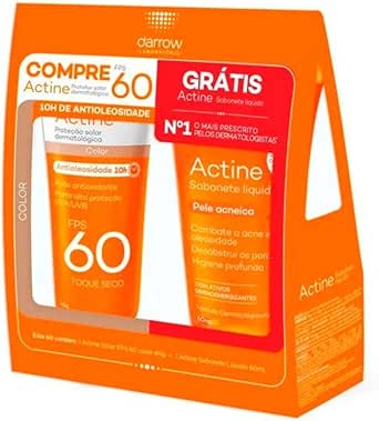 darrow-kit-actine-solar-fps60-color-40g-actine-sab-liq-40g-cor-branco - Imagem