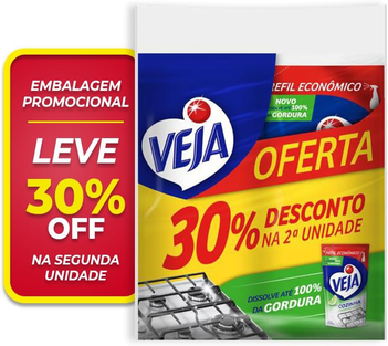 limpador-desengordurante-gold-cozinha-refil-400-ml-embalagem-economica-com-2-unidades-veja - Imagem
