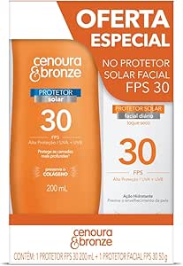 kit-protetor-solar-cenoura-e-bronze-corpo-fps-30-200ml-facial-fps-30-50g-cor-branco - Imagem