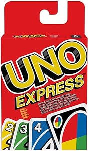 uno-jogo-de-cartas-express-com-56-cartas-para-criancas-adultos-noite-de-jogos-mattel - Imagem