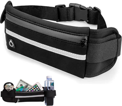 Imagem do produto [Regional] Pochete Esportiva Premium Impermeável para Corrida, Academia, Bike e Trilha Porta Smartphone, Garrafa e Cinta Fitness Slim Unissex Compacta, Con na loja Amazon