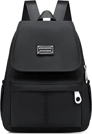 mochila-pequena-casual-fashion-antifurto-feminina-escolar-bolsa-de-costas-dia-a-dia-leve-e-reforcada - Imagem
