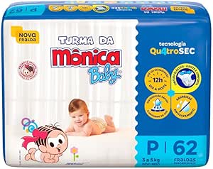 fralda-turma-da-monica-baby-mega-p-62-unidades-turma-da-monica-baby-azul-p - Imagem
