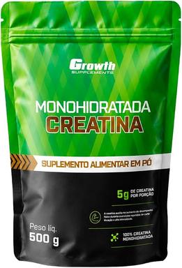 Creatina Monohidratada 500g Pouch - Growth Supplements Sem Sabor