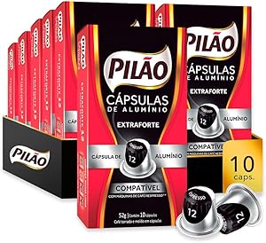 pack-pilao-extraforte-espresso-12-10-pacotes-de-10-capsulas - Imagem