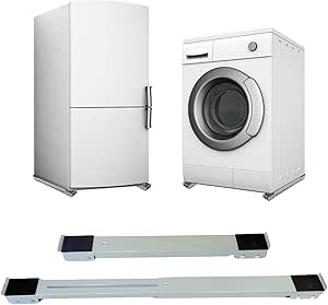 suporte-com-rodinha-geladeira-fogao-maquina-de-lavar-roupa-moveis-base-ajustavel-reforcado-avibes - Imagem