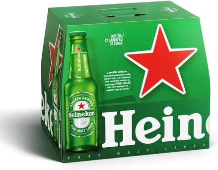 heineken-cerveja-pilsen-long-neck-250ml-pack-12-unidades - Imagem