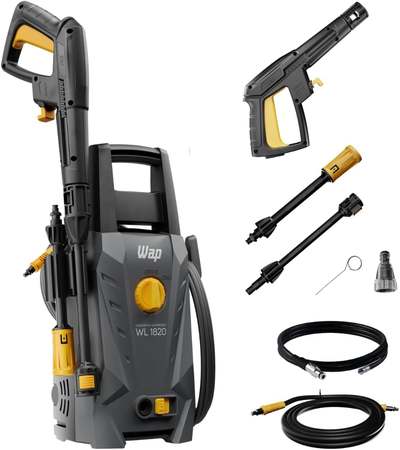WAP Lavadora de Alta Pressão WL 1820 com Agulha Desobstruidora, 330L/h, Bico Ajustável, 1500psi 1400W 127V