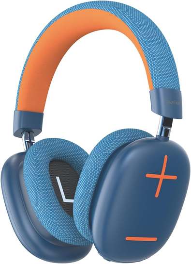 basike-fones-de-ouvido-sem-fio-headphone-bluetooth-on-ear-com-microfone-ate-50-horas-de-musica-hq182b-laranja-preto - Imagem