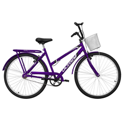 bicicleta-de-passeio-ultra-bikes-esporte-summer-vintage-retro-aro-26-reforcada-freio-v-brake-lilas - Imagem