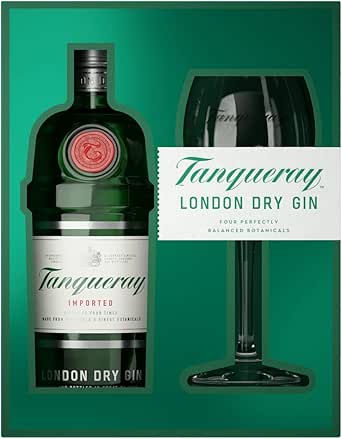Kit Gin Tanqueray London Dry 750ml Com 1 Taça Tanqueray