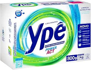 Ypê Lava Roupas em Pó Power Act 800g