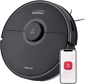 robo-aspirador-de-po-e-passa-pano-roborock-q7-max-succao-4200pa-lidar-mapeamento-varios-andares-zonas-restricaosem-passada-de-pano-autonomia-180min-funciona-com-alexa-ideal-para-pelospreto - Imagem