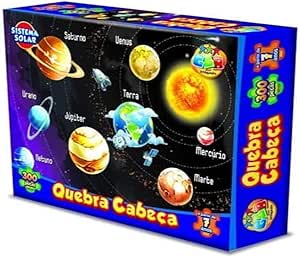 quebra-cabeca-brinquedos-infantil-criancas-planetas-300-pcs-x36r - Imagem