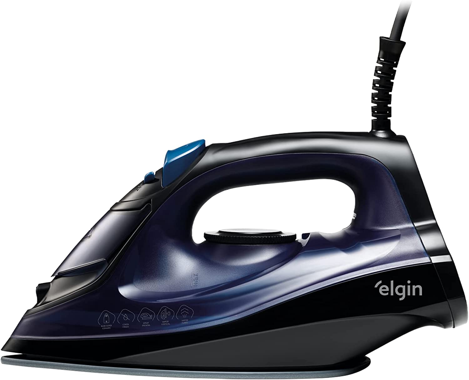 elgin-ferro-a-vapor-iron-glide-127v-fva2001-preto-e-azul - Imagem