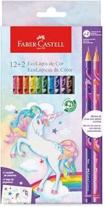 ecolapis-de-cor-faber-castell-unicornio-12-cores-2-lapis-misturinha-12-escada-1209122uni - Imagem