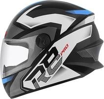 capacete-fechado-pro-tork-r8-pro-brilhante-preto-azul-tam-58 - Imagem