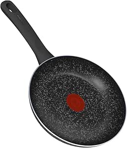 frigideira-rochedo-stone-pro-20cm-preta-com-efeito-pedra-e-antiaderente-minerium-alta-resistencia-e-durabilidade-cabos-ergonomicos-e-base-limpa-facil - Imagem