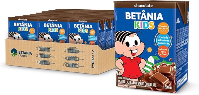 pack-achocolatado-betania-kids-200ml-27-unidades - Imagem