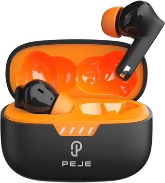 Fone Bluetooth 5.4 PEJE L11 TWS Sem Fio, Estéreo Hi-Fi, Microfone ENC, IPX4 Resistente à Água e Suor, 21H Bateria (7H + 14H Case), USB-C, Design Leve, ConexãoAuto, iPhone e Android(Preto)