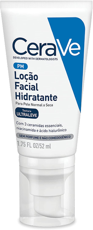 locao-facial-hidratante-ultraleve-para-peles-normais-e-secas-52ml-cerave - Imagem