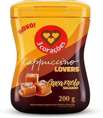 Imagem do produto 3 Corações Cappuccino Sabor Caramelo Salgado, 200g na loja Amazon