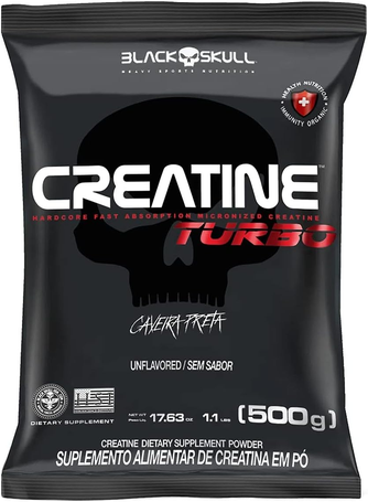 Black Skull Creatina Turbo 500g Refil