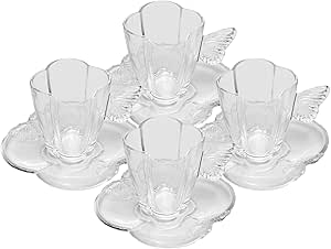 wolff-conjunto-4-xicaras-de-cafe-de-vidro-com-pires-butterfly-80ml - Imagem