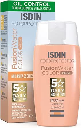 protetor-solar-facial-isdin-fusion-water-5-stars-color-fps-50-cor-clara - Imagem