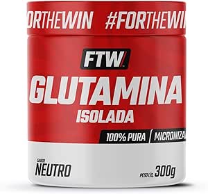 glutamina-100-pura-e-isolada-pote-300g-ftw - Imagem