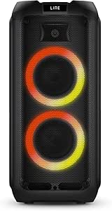 party-speaker-philips-bluetooth-com-luzes-de-led-fm-usb-cartao-de-memoria-auxiliar-funcao-tws-que-conecta-outra-tax4209-entradas-para-microfone-e-guitarra-tax420978 - Imagem