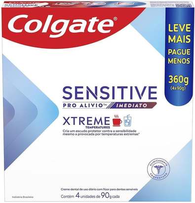 creme-dental-sensitive-pro-alivio-imediato-xtreme-4x90g-leve-mais-pague-menos - Imagem