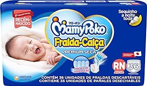 fralda-calca-mamypoko-tamanho-rn-36-unidades - Imagem