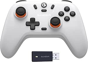 gamesir-nova-lite-controlador-sem-fio24g-para-pc-com-windows-iphone-android-switch-e-steam-deck-controle-bluetooth-gamepad-com-gatilho-de-efeito-hall-turbo-vibracao-rumblenova-litebranco - Imagem